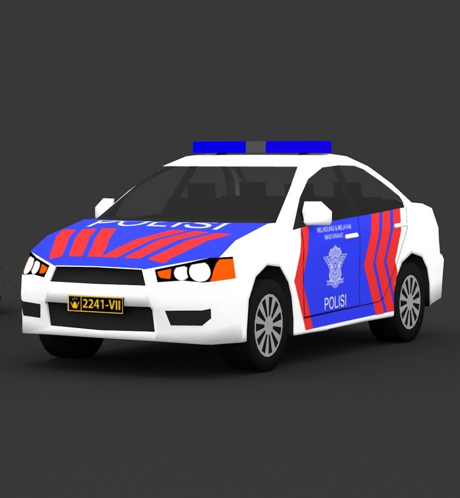 Indonesia Police Patrol Car preview image 1